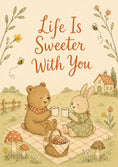 Load image into Gallery viewer, Friendship - Personalised Card — with punch holes
