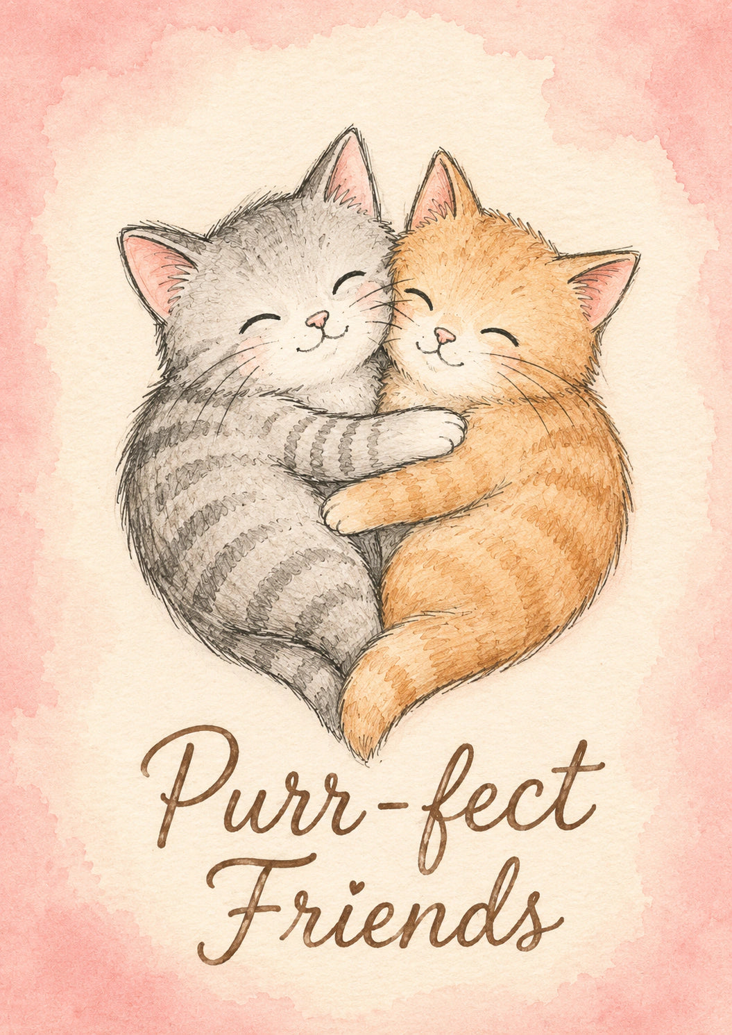 Friendship - Personalised Card — with punch holes