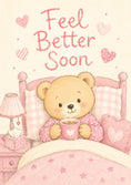 Load image into Gallery viewer, Get Well - Personalised Card — with punch holes
