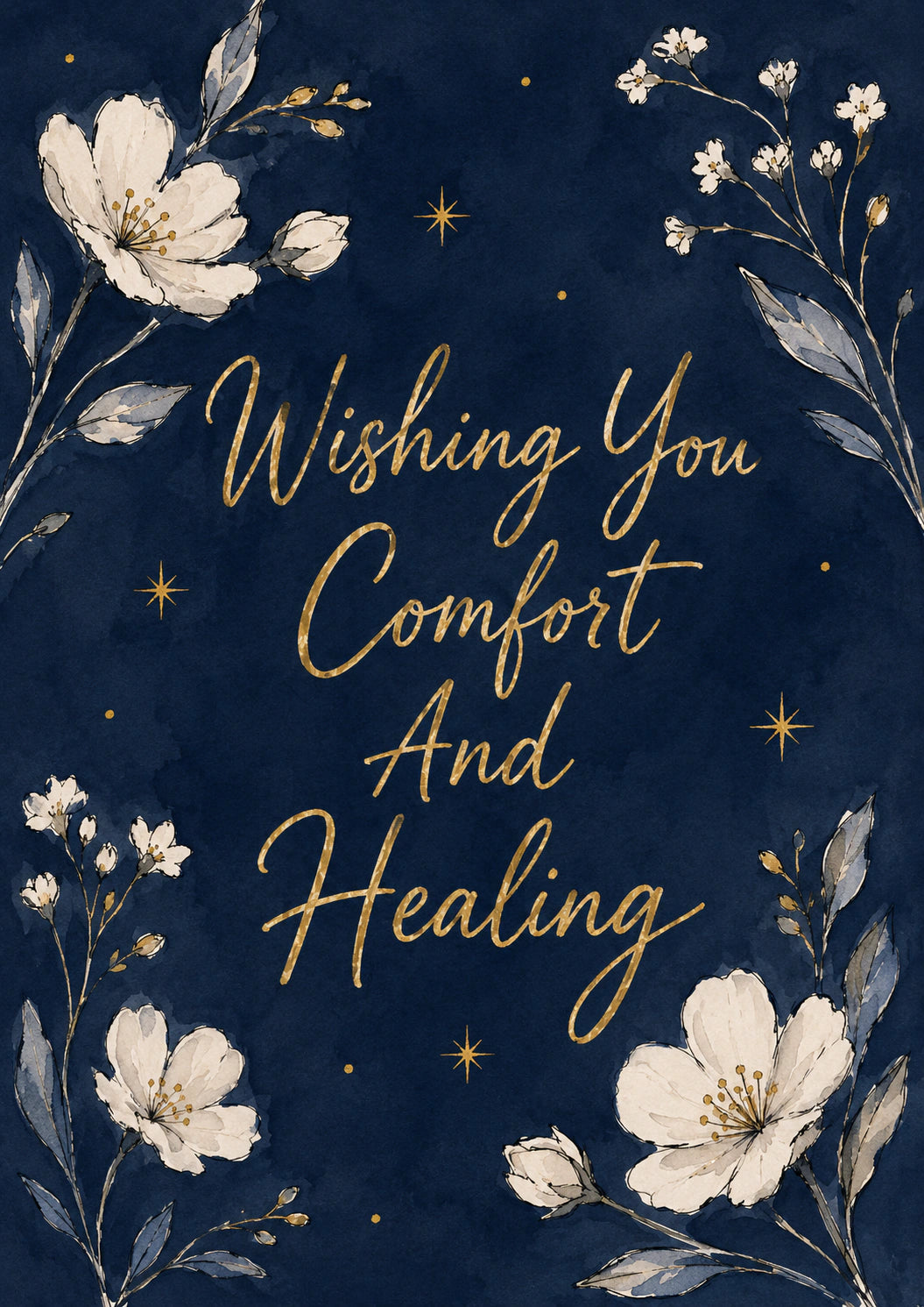 Get Well - Personalised Card — with punch holes