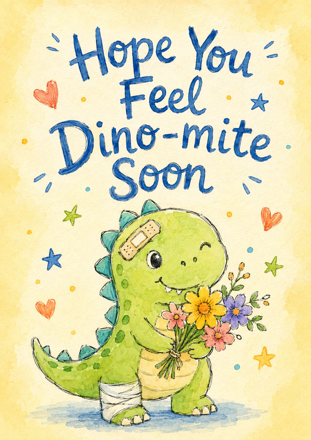 Get Well - Personalised Card