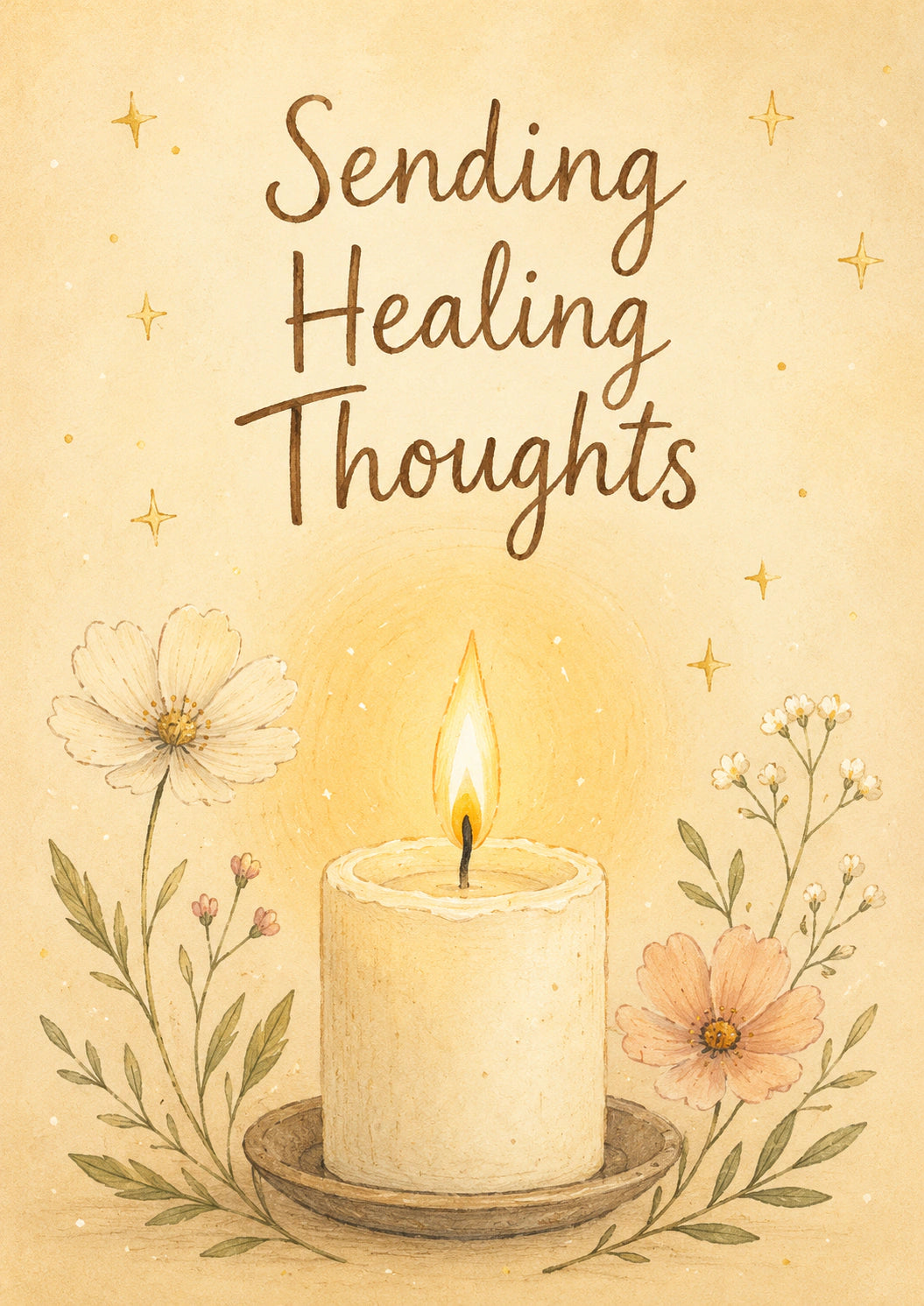 Get Well - Personalised Card — with punch holes
