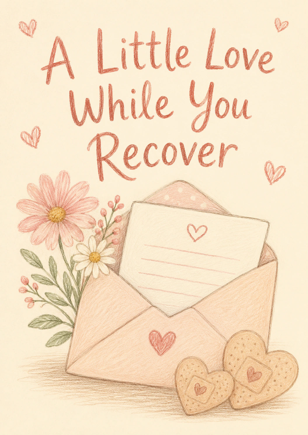Get Well - Personalised Card — with punch holes