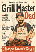 Load image into Gallery viewer, Fathers Day - Personalised Card — with punch holes
