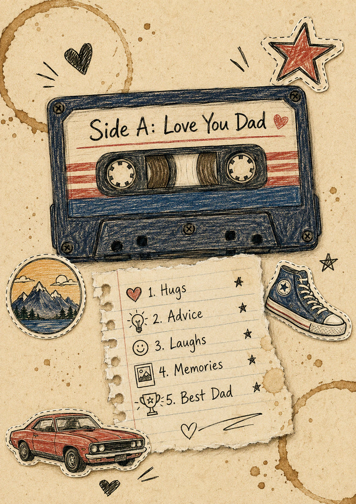 Fathers Day - Personalised Card