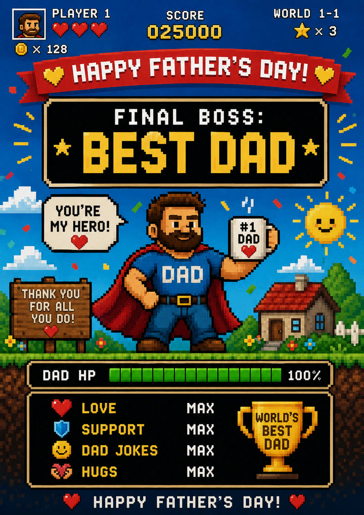 Fathers Day - Personalised Card