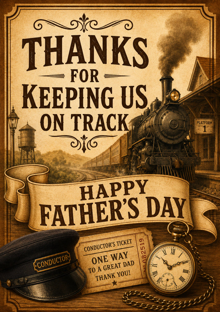 Fathers Day - Personalised Card