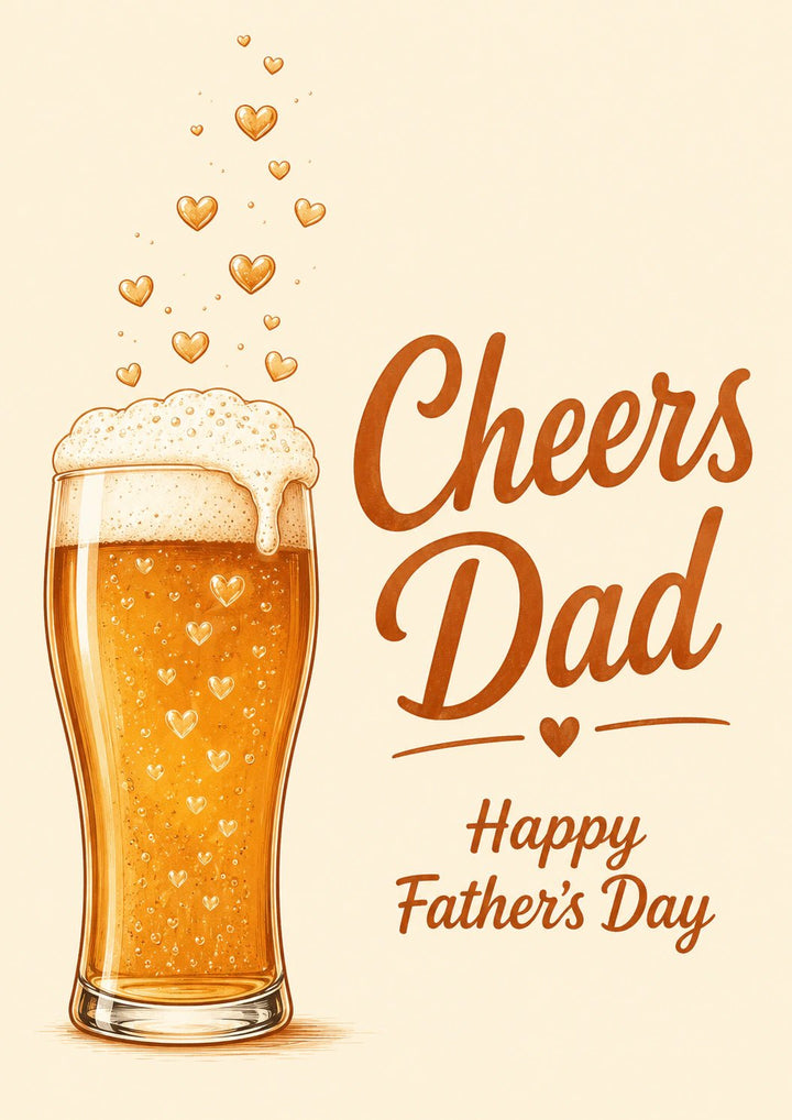 Fathers Day - Personalised Card — with punch holes