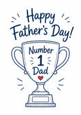 Load image into Gallery viewer, Fathers Day - Personalised Card — with punch holes
