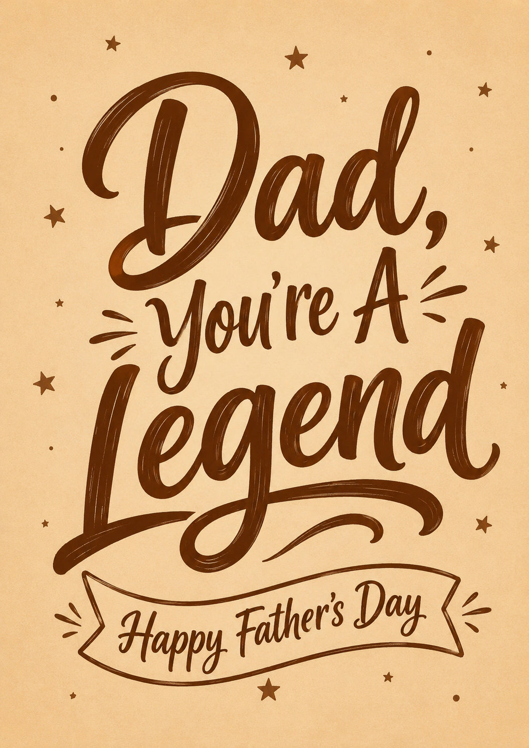 Fathers Day - Personalised Card — with punch holes