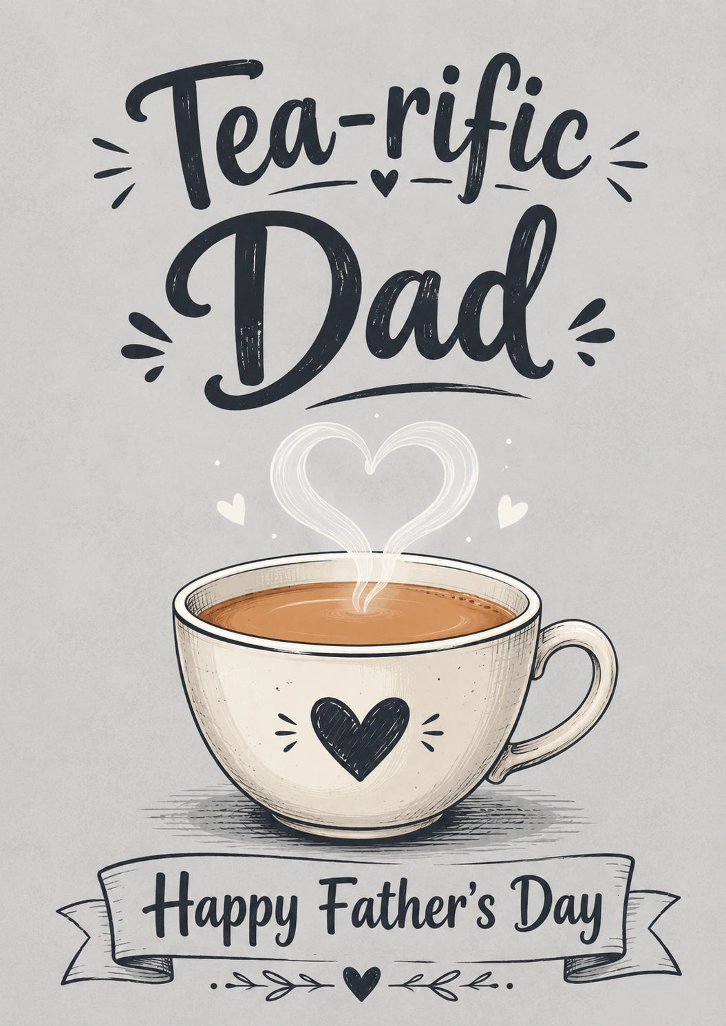 Fathers Day - Personalised Card — with punch holes