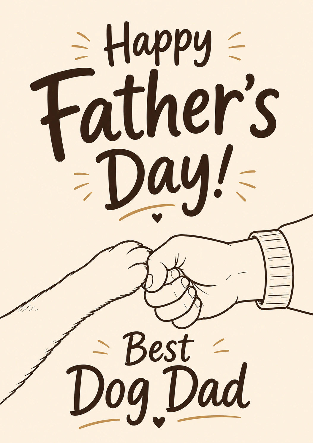Fathers Day - Personalised Card — with punch holes