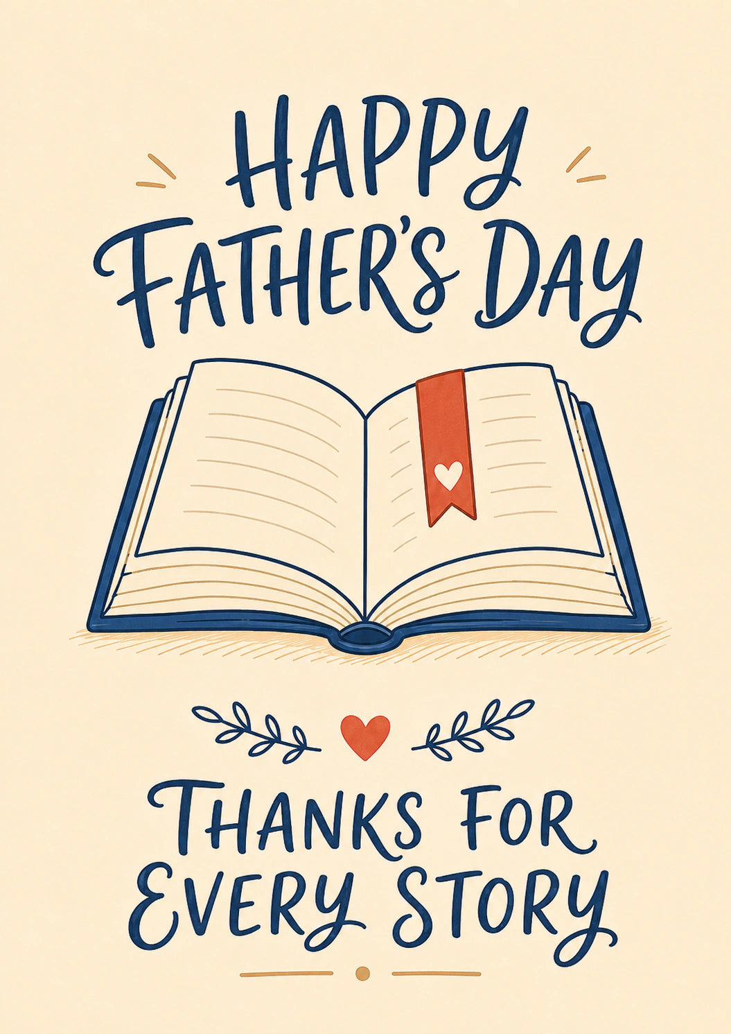 Fathers Day - Personalised Card — with punch holes