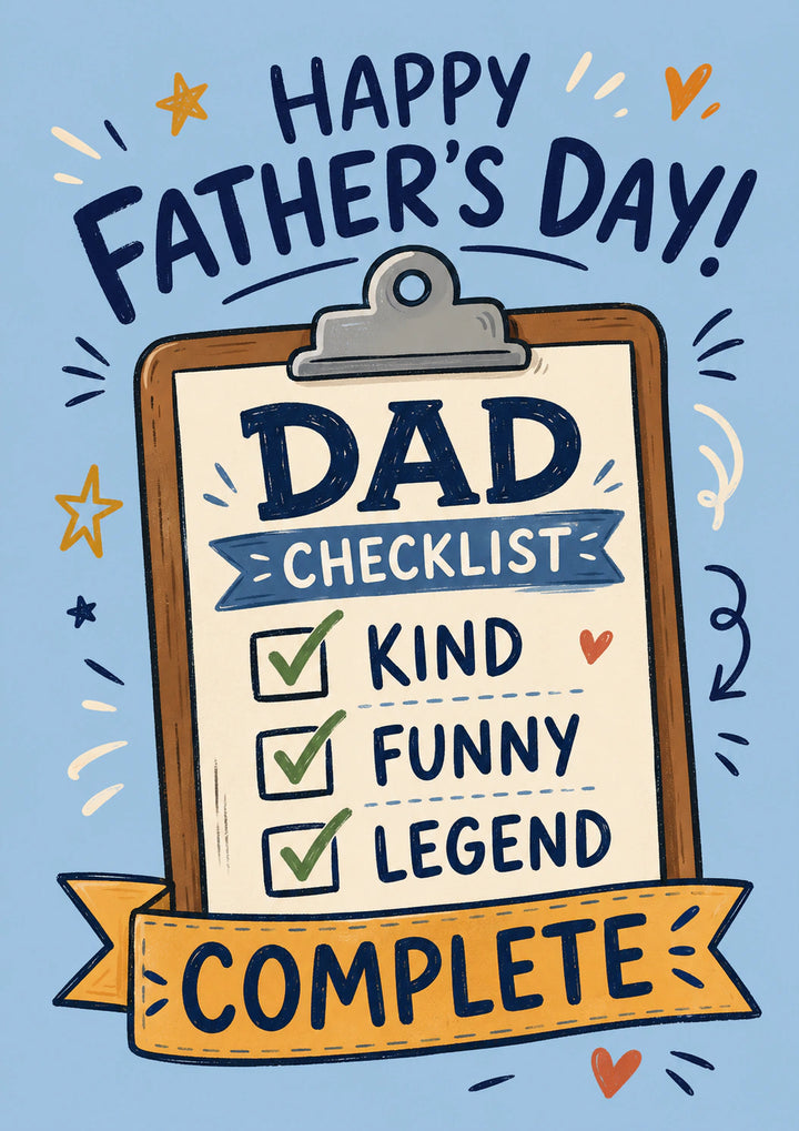 Fathers Day - Personalised Card