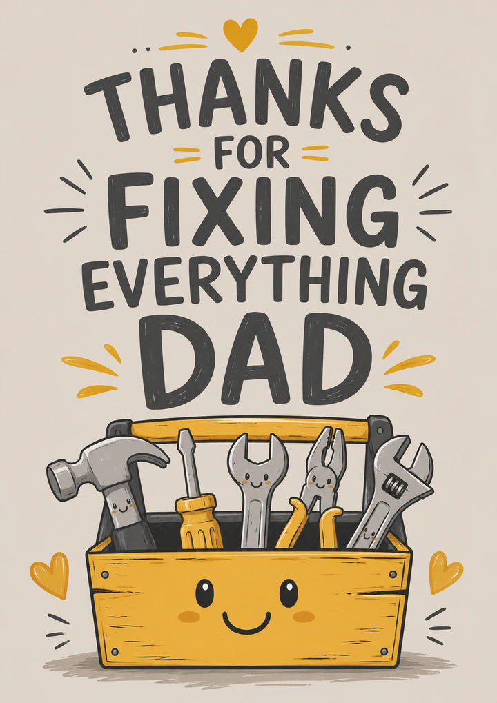 Fathers Day - Personalised Card