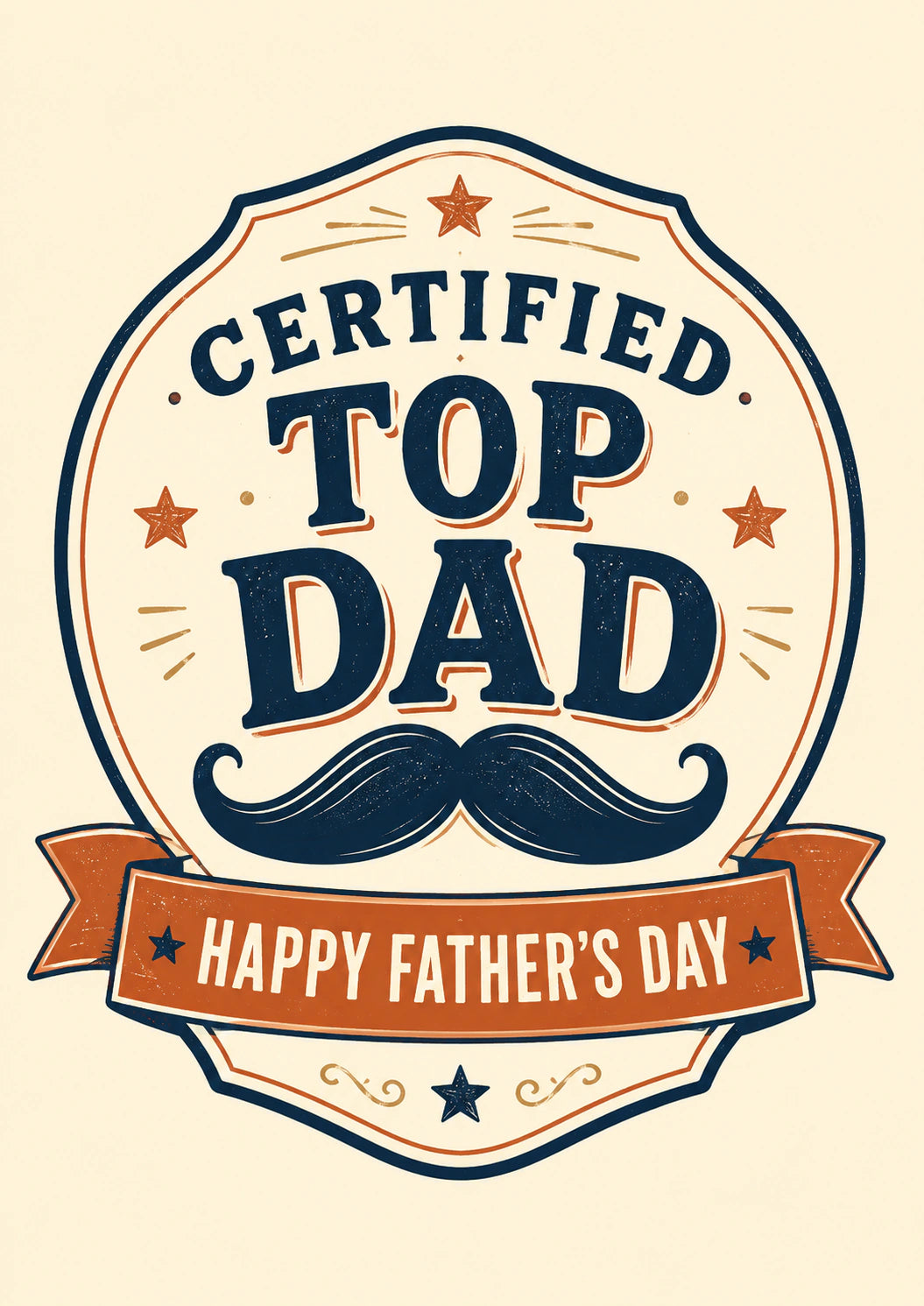 Fathers Day - Personalised Card — with punch holes