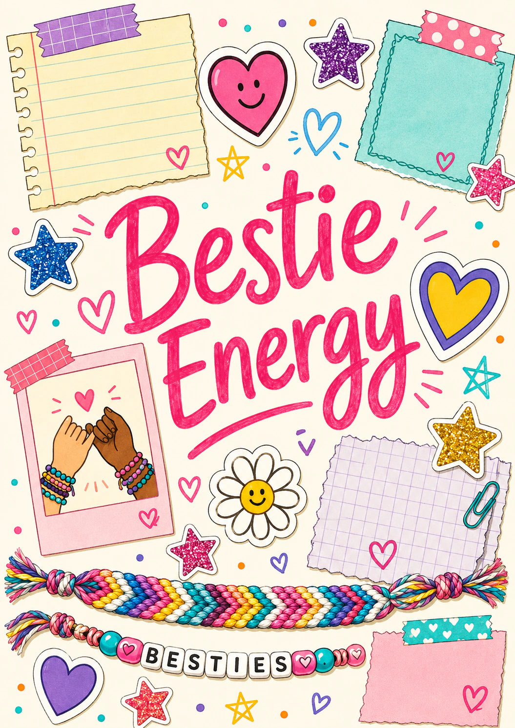 Friendship - Personalised Card — with punch holes