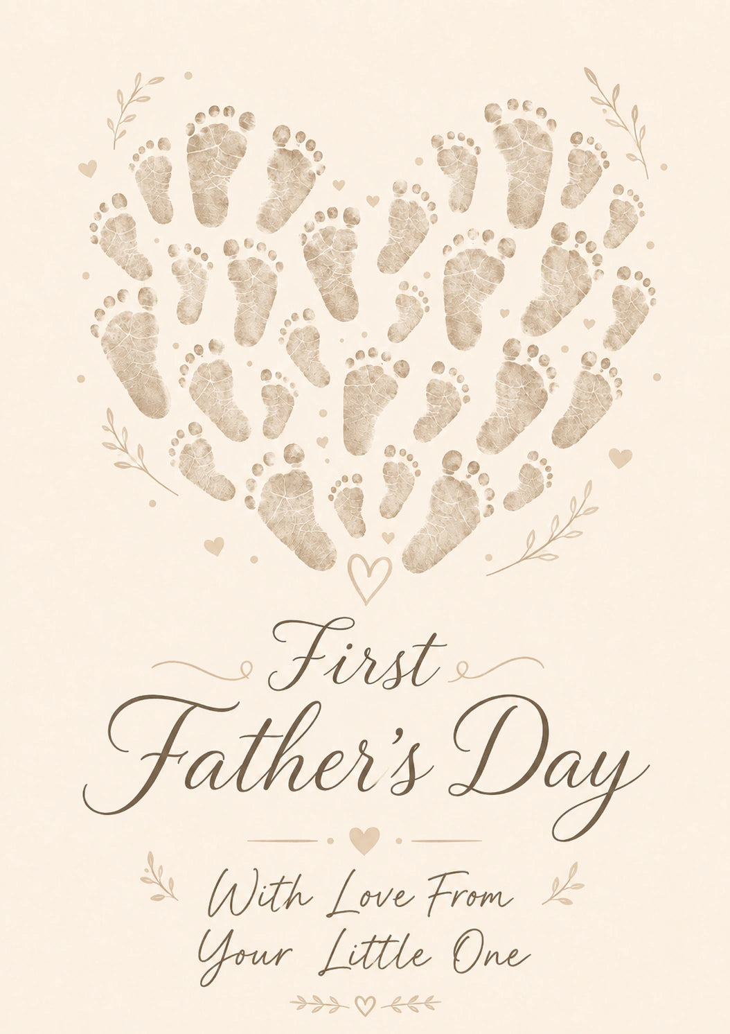 Fathers Day - Personalised Card — with punch holes