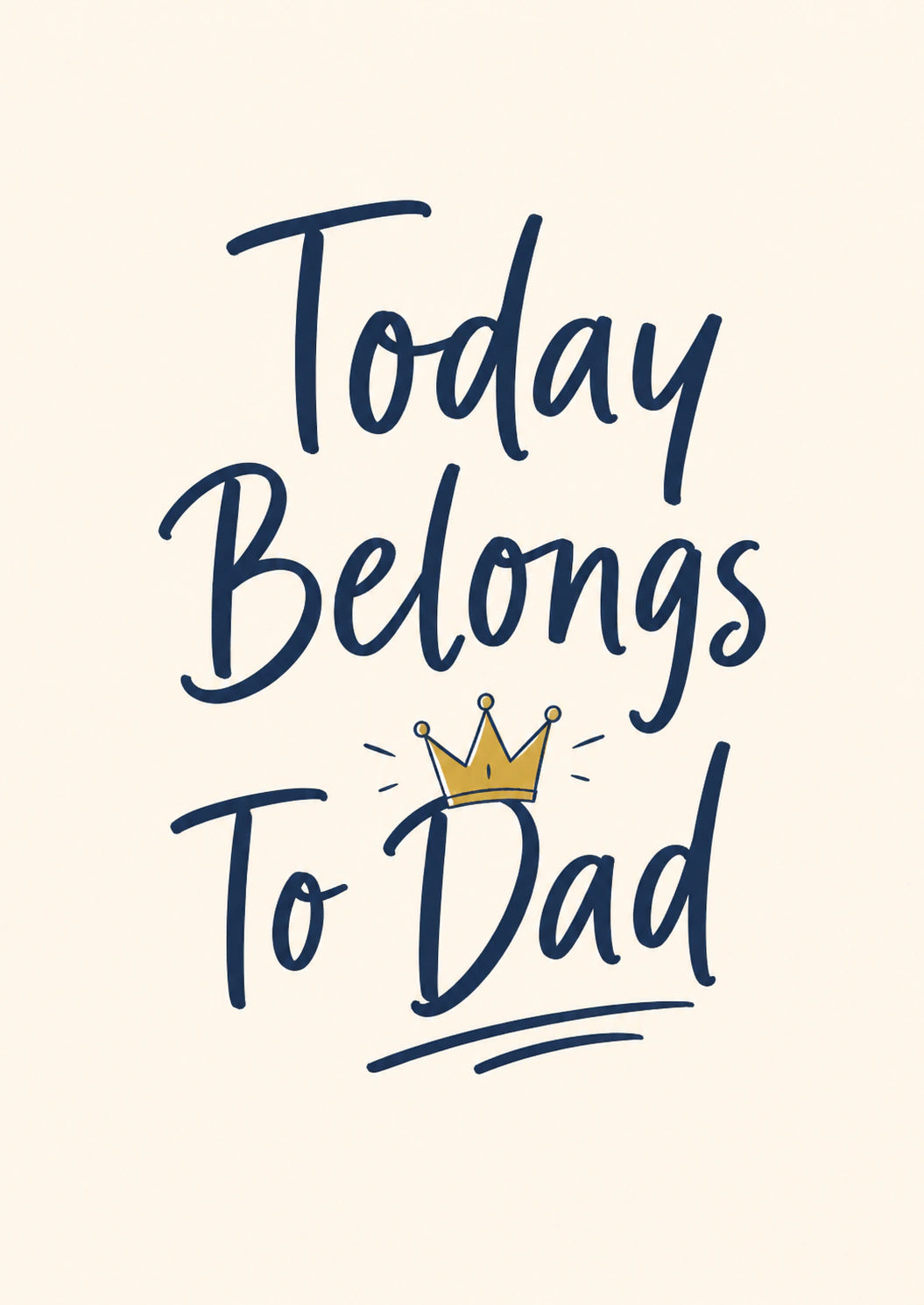 Fathers Day - Personalised Card — with punch holes
