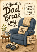 Load image into Gallery viewer, Fathers Day - Personalised Card — with punch holes
