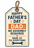 Load image into Gallery viewer, Fathers Day - Personalised Card — with punch holes
