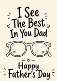 Load image into Gallery viewer, Fathers Day - Personalised Card — with punch holes
