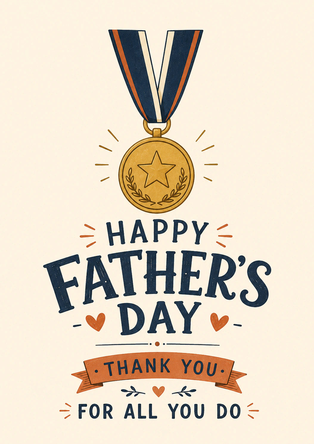 Fathers Day - Personalised Card — with punch holes