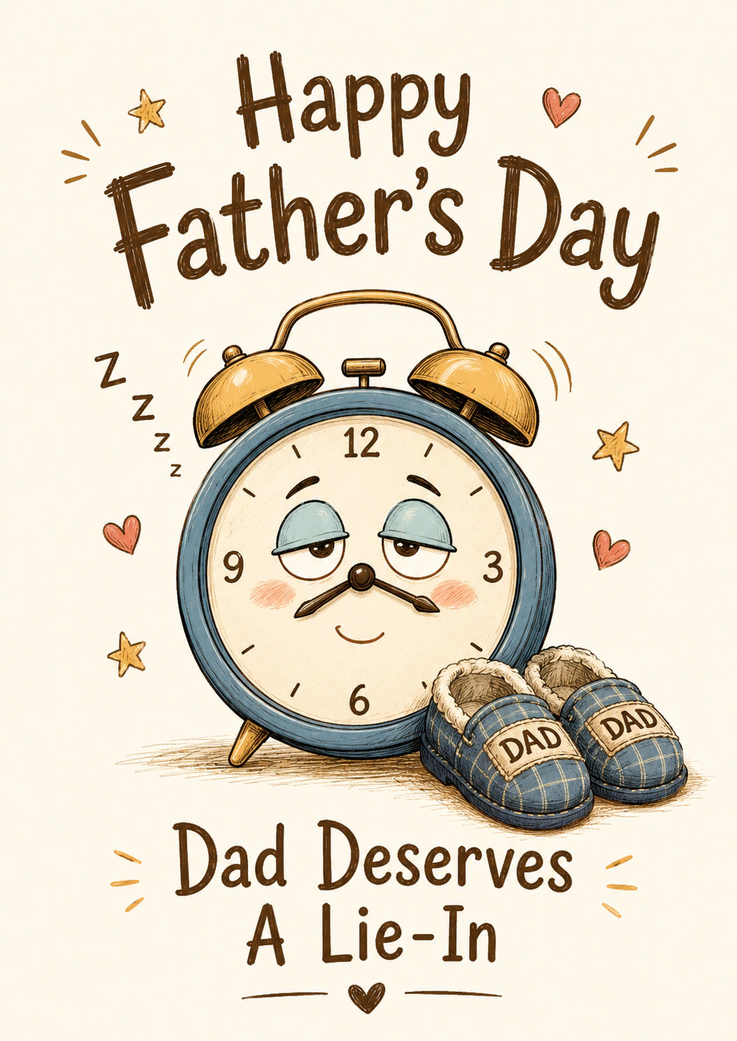 Fathers Day - Personalised Card — with punch holes