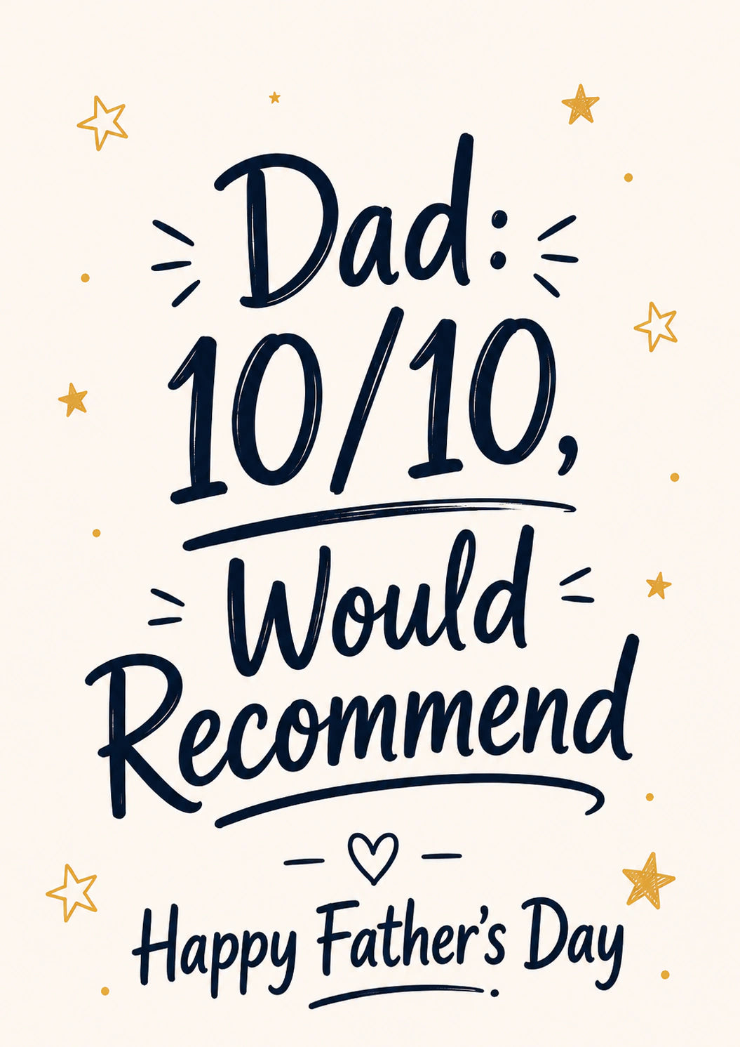 Fathers Day - Personalised Card