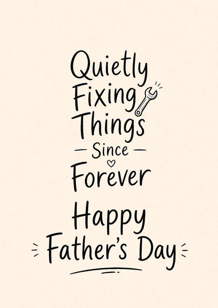Fathers Day - Personalised Card