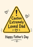Load image into Gallery viewer, Fathers Day - Personalised Card — with punch holes
