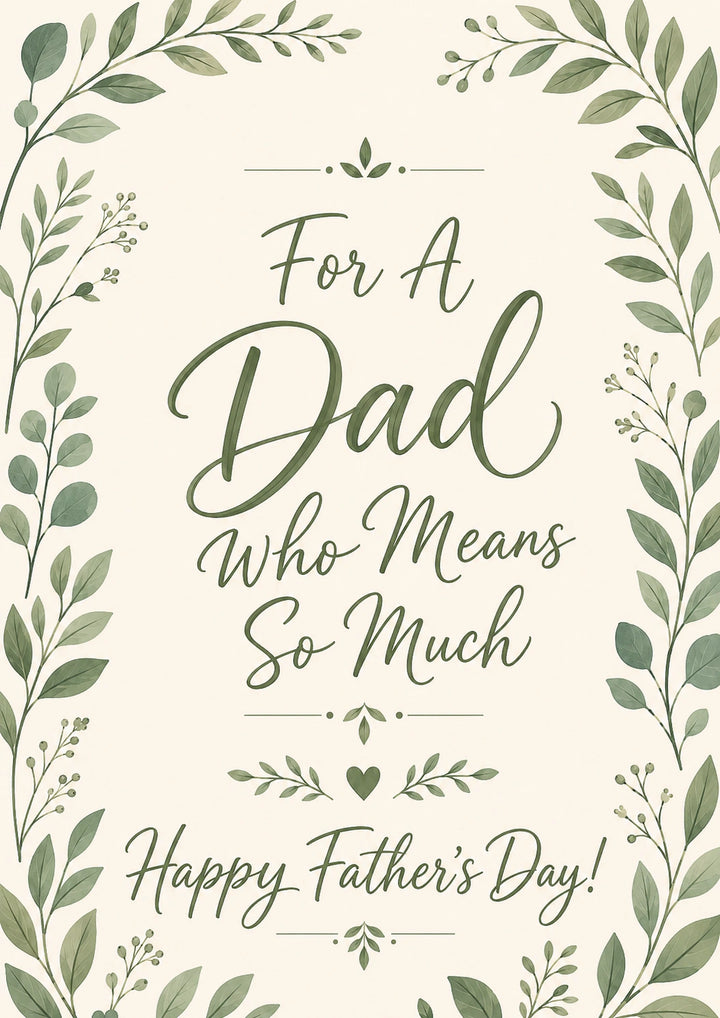 Fathers Day - Personalised Card