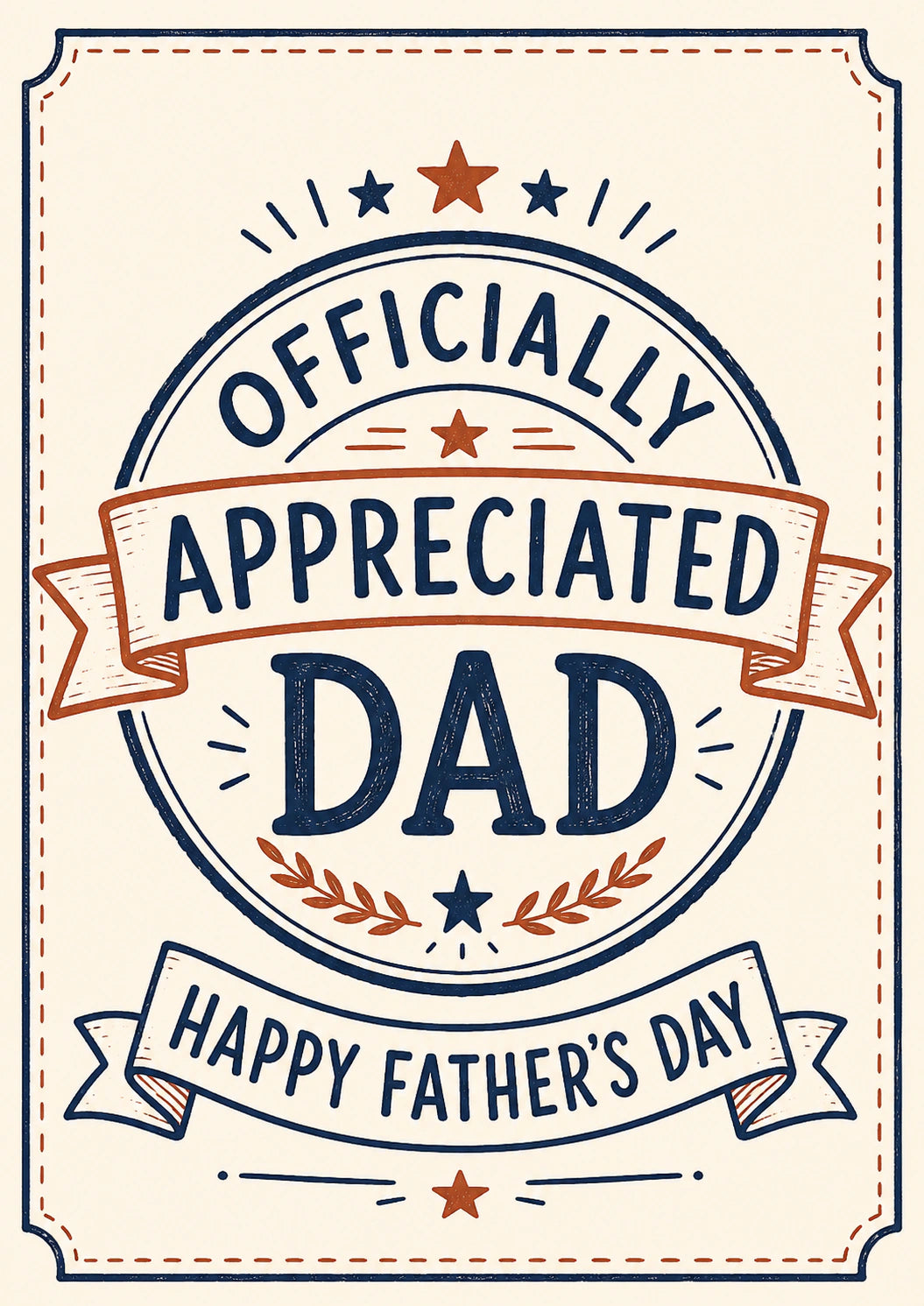 Fathers Day - Personalised Card