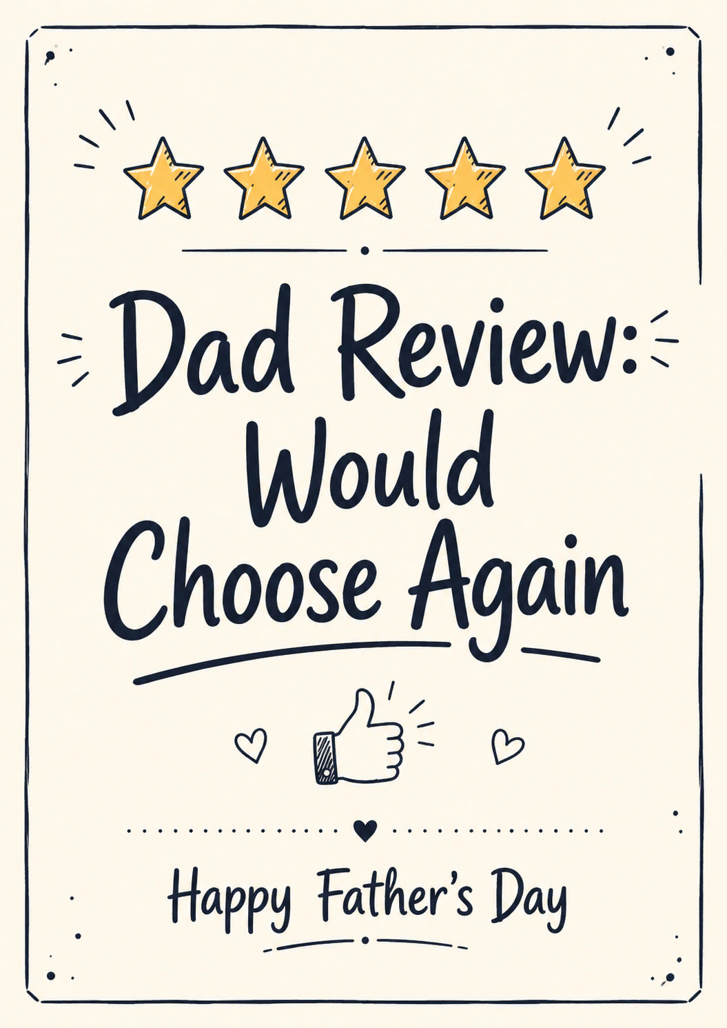 Fathers Day - Personalised Card