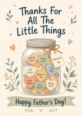 Load image into Gallery viewer, Fathers Day - Personalised Card — with punch holes
