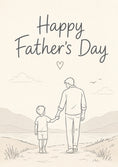 Load image into Gallery viewer, Fathers Day - Personalised Card — with punch holes
