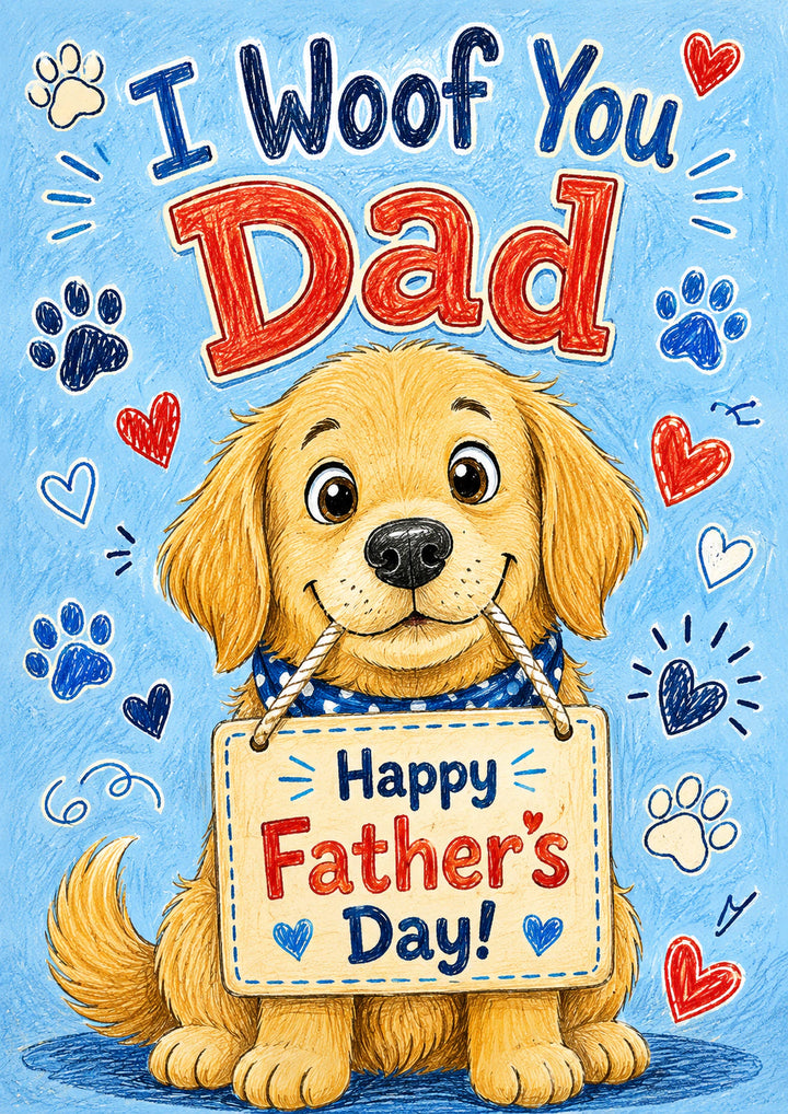 Fathers Day - Personalised Card