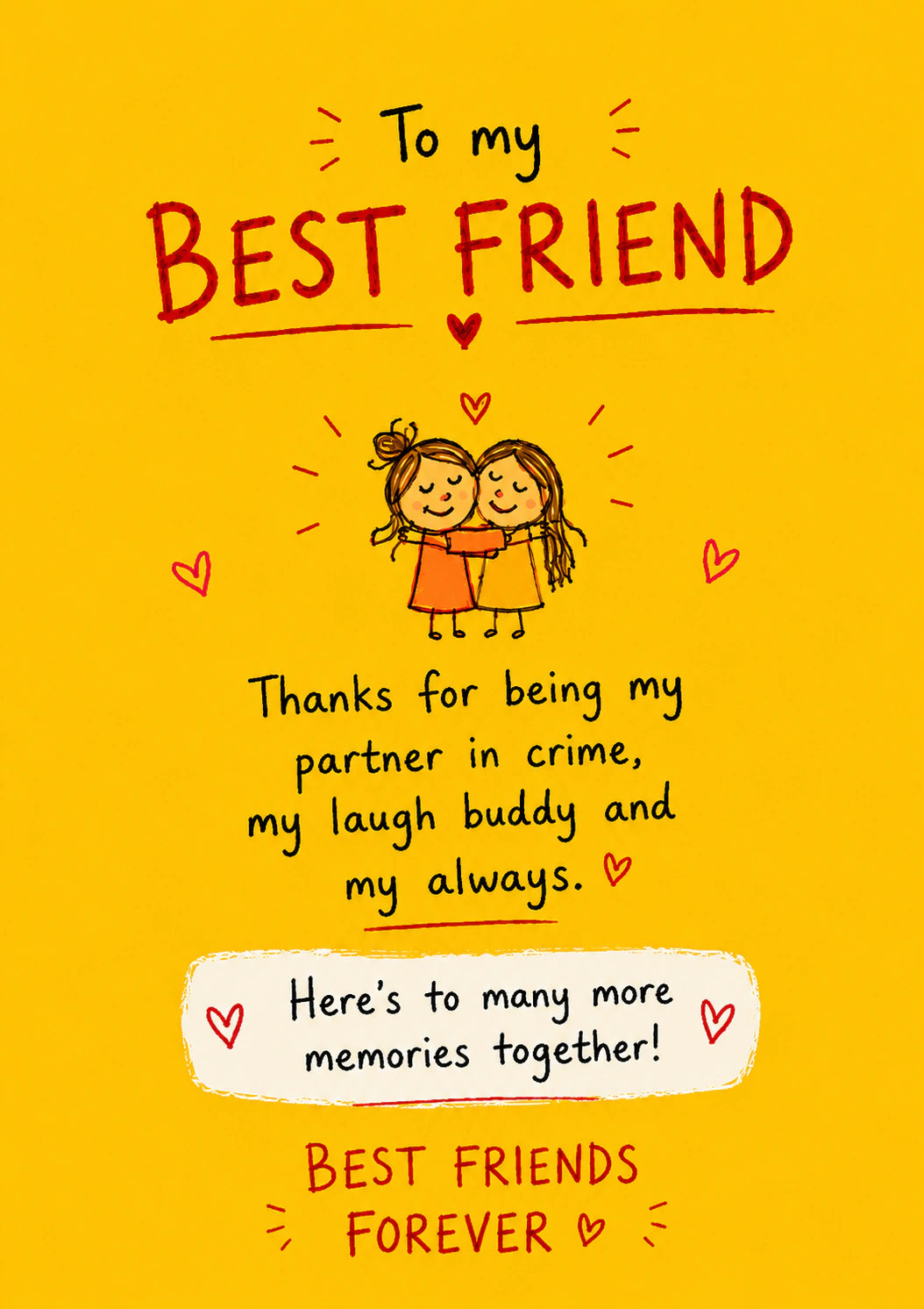 Friendship - Personalised Card