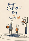 Load image into Gallery viewer, Fathers Day - Personalised Card — with punch holes
