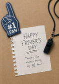 Load image into Gallery viewer, Fathers Day - Personalised Card — with punch holes
