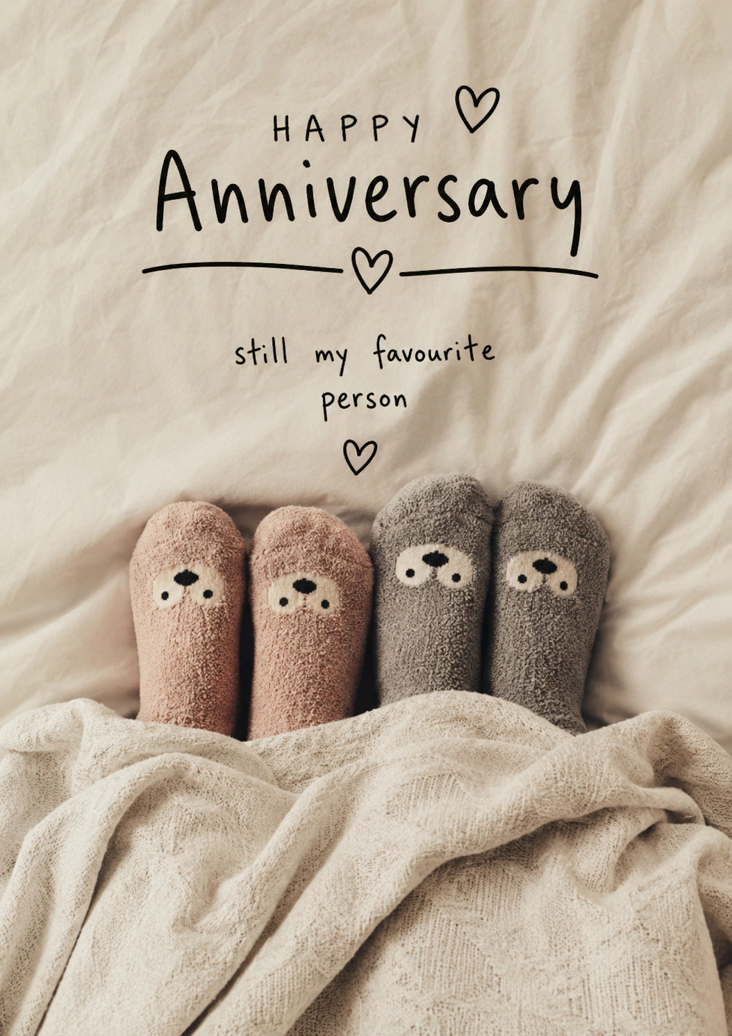 Anniversary - Personalised Card — with punch holes