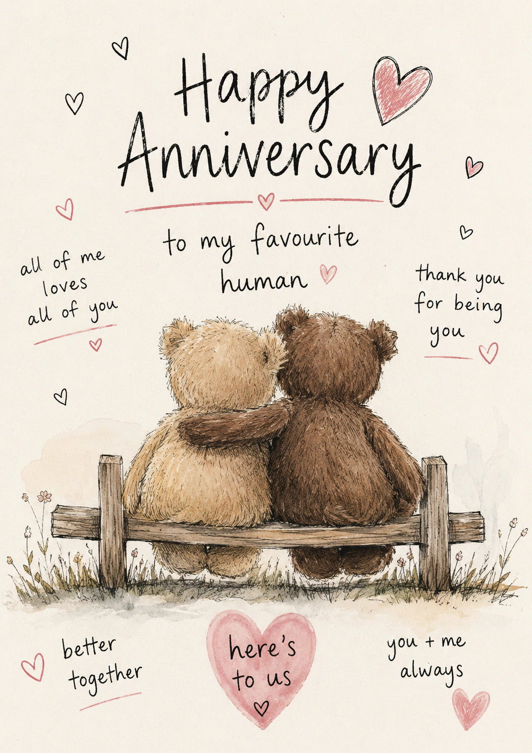 Anniversary - Personalised Card