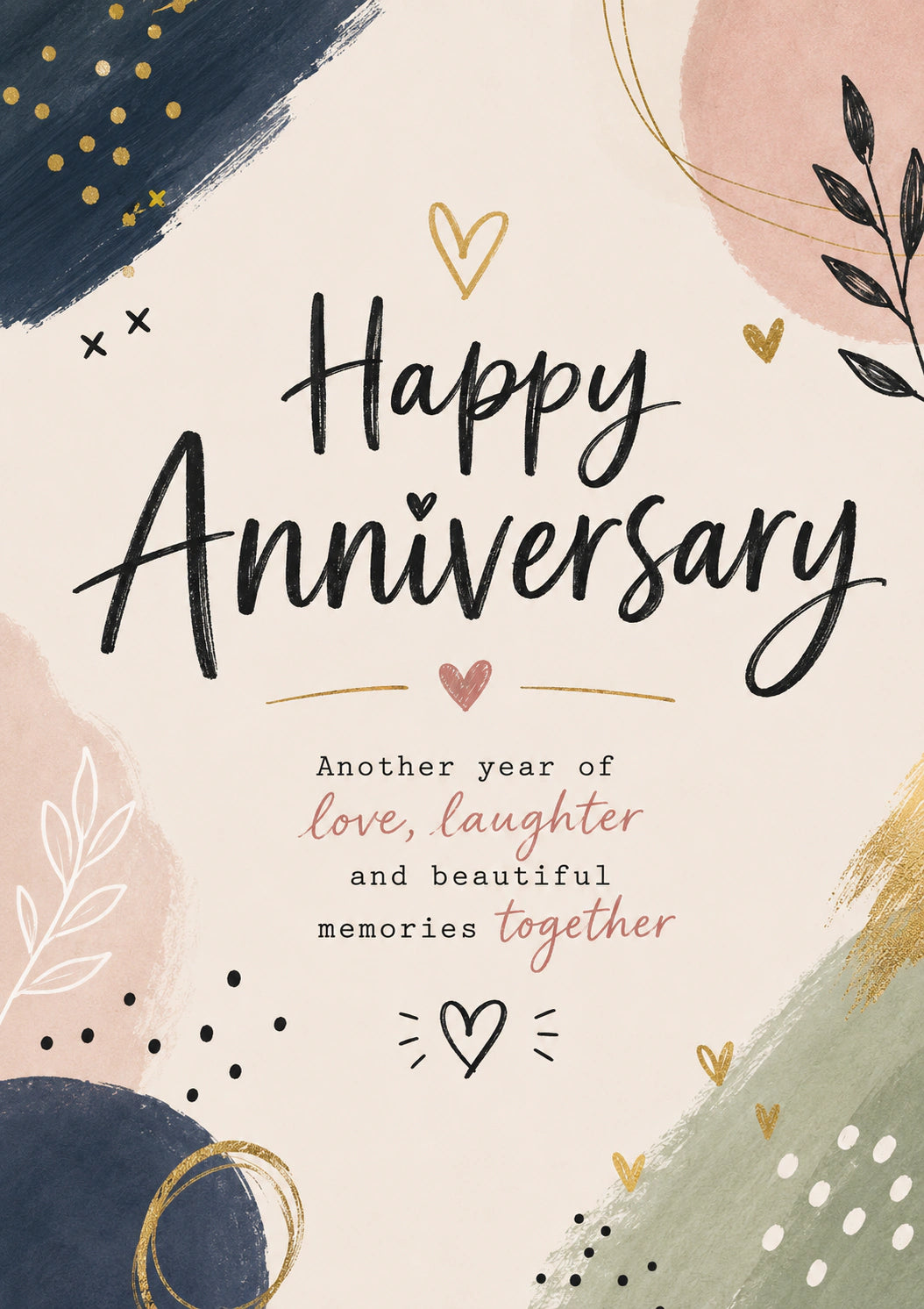 Anniversary - Personalised Card