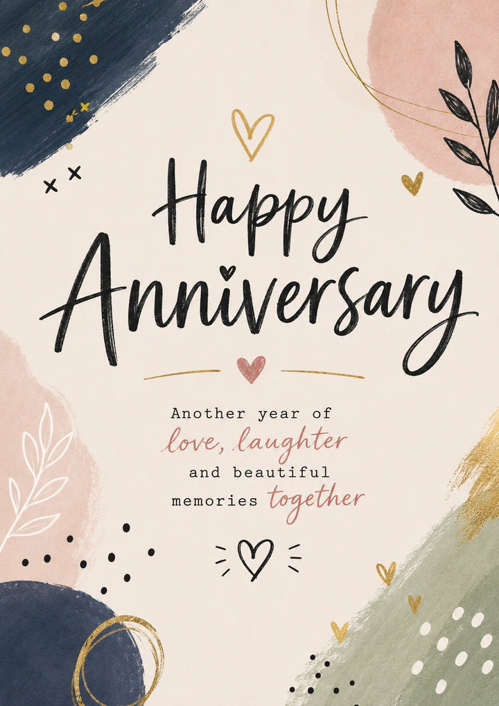 Anniversary - Personalised Card