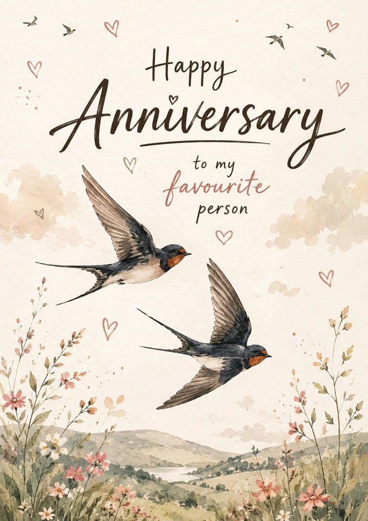 Anniversary - Personalised Card