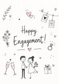 Load image into Gallery viewer, Engagement - Personalised Card — with punch holes
