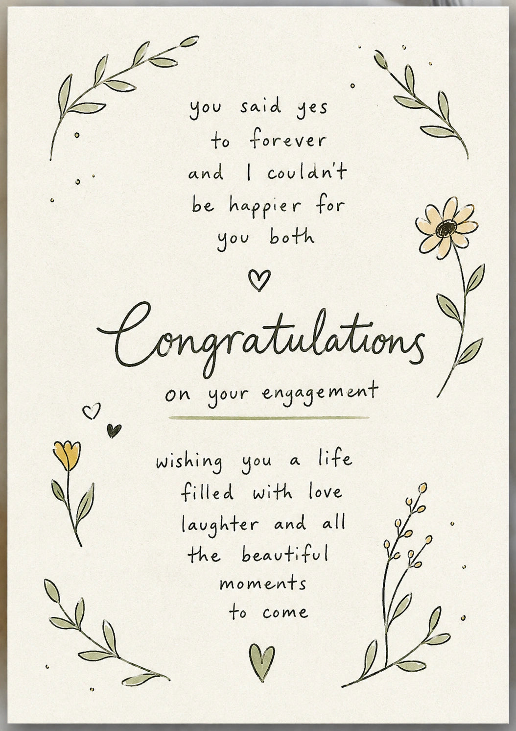 Engagement - Personalised Card