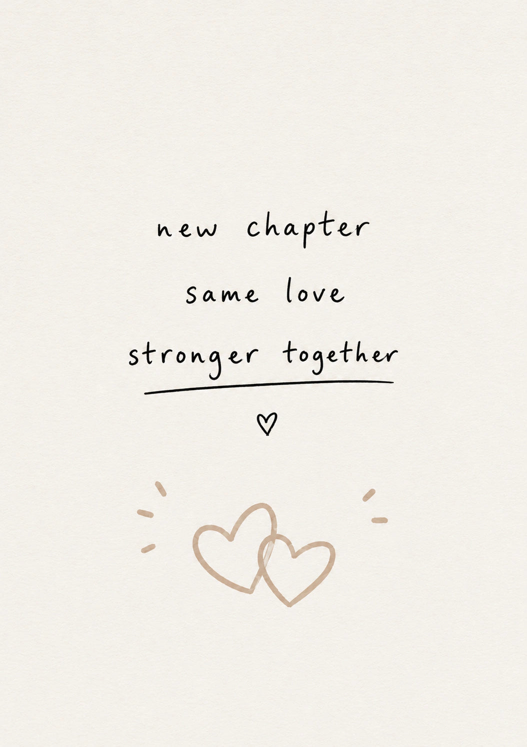 Engagement - Personalised Card — with punch holes
