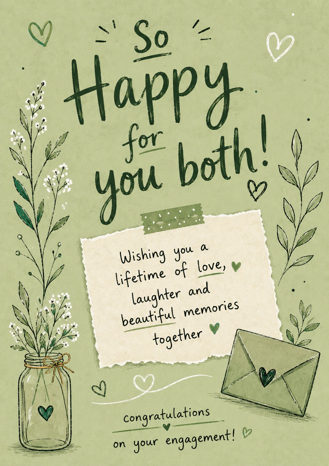Engagement - Personalised Card — with punch holes