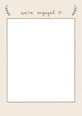 Load image into Gallery viewer, Engagement - Personalised Card — with punch holes

